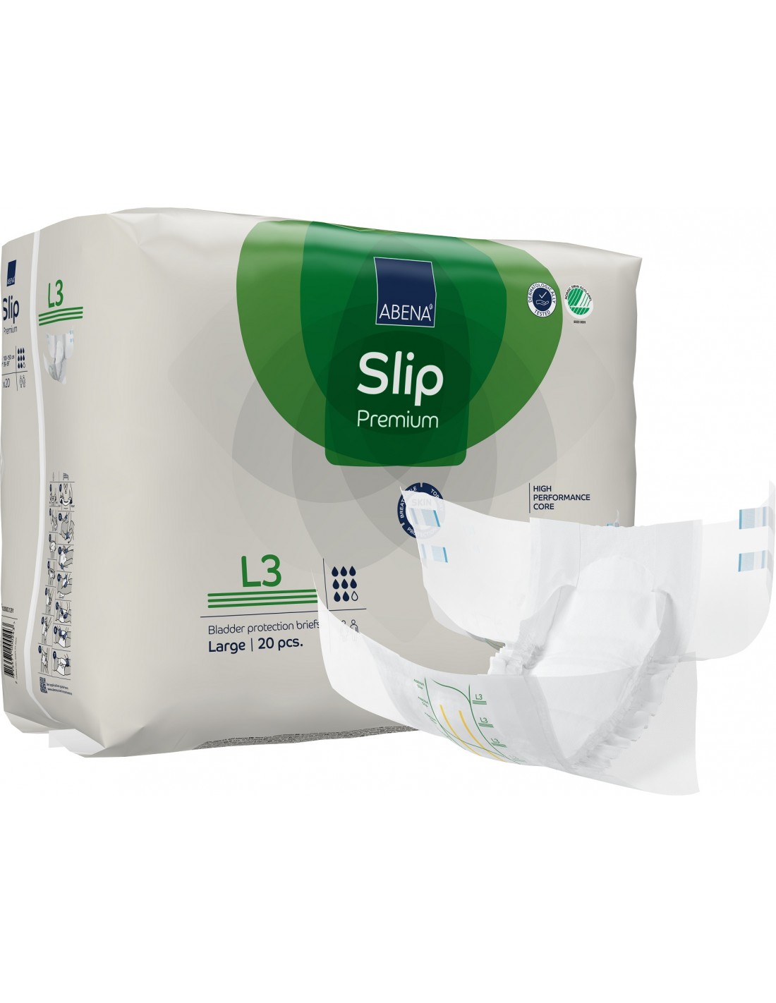 Abena Slip - Scutece incontinenta adulti premium - L3 - 3400 ml - 20 buc